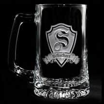 Alternate image Personalized Shield Initial Beer Mug