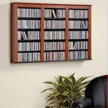 Alternate image Triple Wall Mounted Storage - Cherry and Black