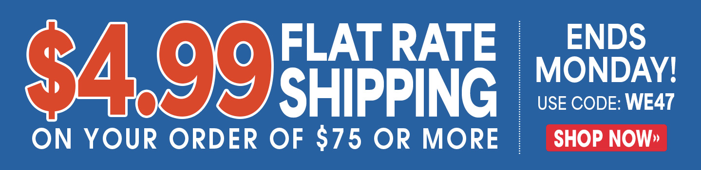 FREE Flat Shipping on your order with Code WE47