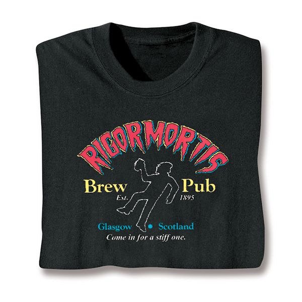 Product image for Rigormortis Brew Pub - Glasgow, Scotland T-Shirt or Sweatshirt
