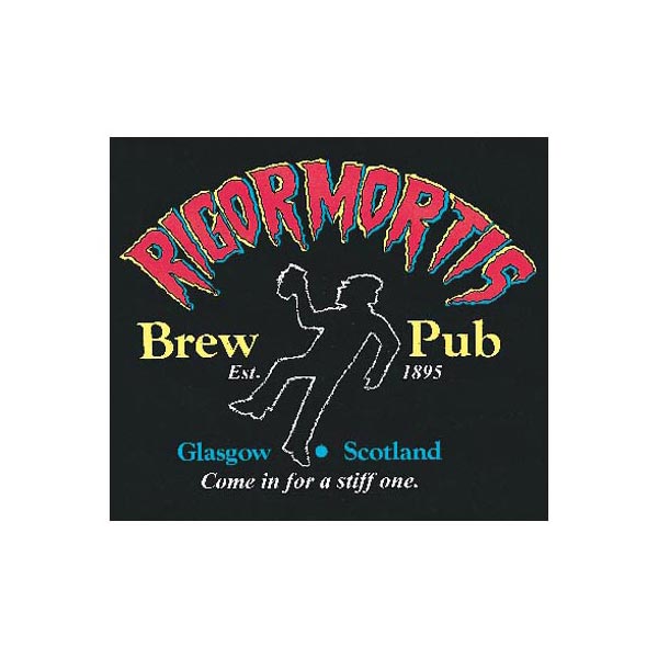Product image for Rigormortis Brew Pub - Glasgow, Scotland T-Shirt or Sweatshirt