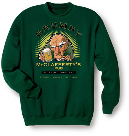 Product image for Grumpy Mcclafferty's Pub - Dublin, Ireland T-Shirt or Sweatshirt