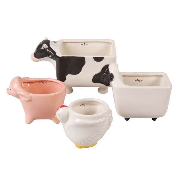 Product image for Farm Animal Measuring Cup Set