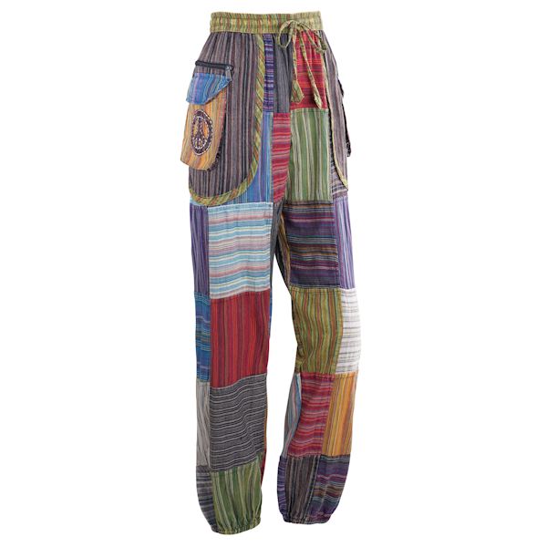 Product image for Peace And Ohm Patchwork Pants