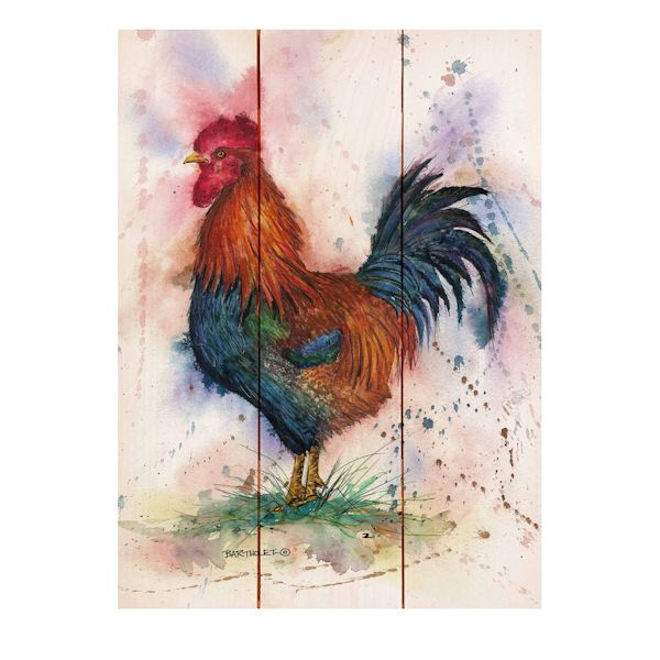 Product image for Rooster Wood-Panel Wall Decor