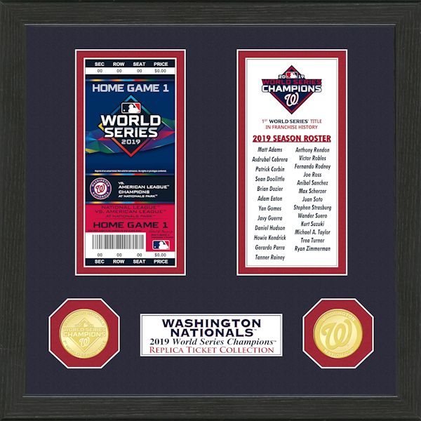 Product image for Framed MLB World Series Champions Tickets