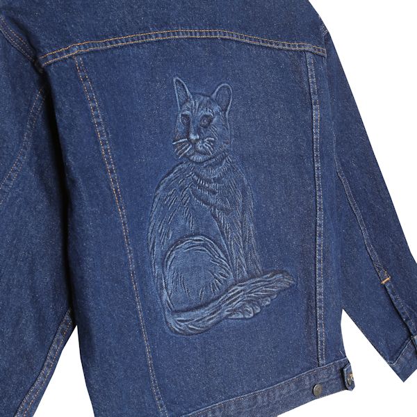 Product image for Embossed Denim Cat Jacket