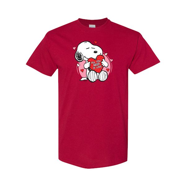 Product image for Snoopy Heart Valentine's Day Peanuts Shirts