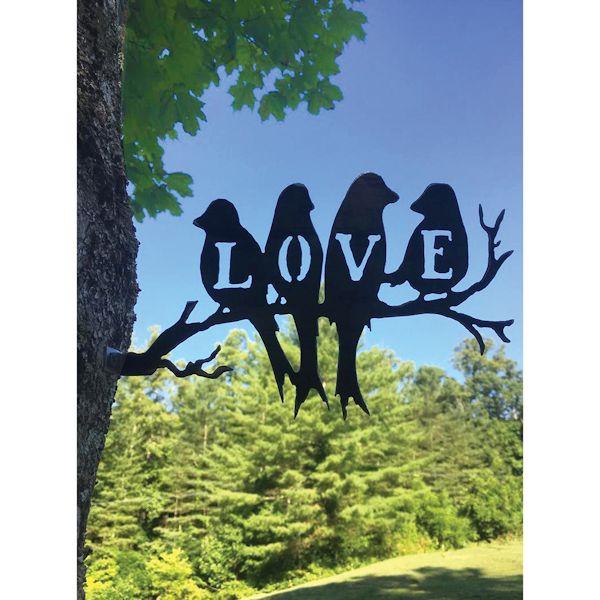 Product image for Love Birds Metal Art