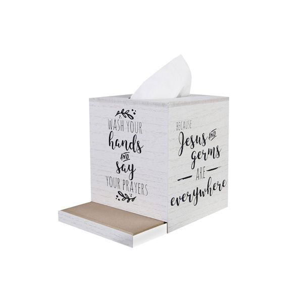 Product image for Jesus & Germs Tissue Box Cover