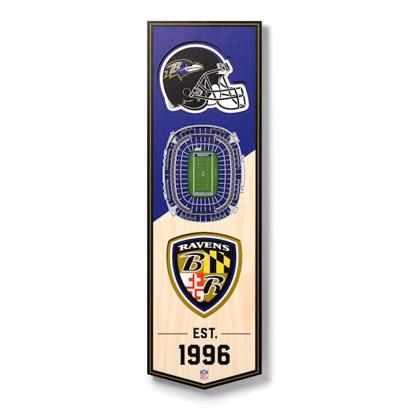 Product image for 3-D NFL Stadium Banner-Baltimore Ravens