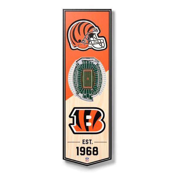 Product image for 3-D NFL Stadium Banner-Cincinnati Bengals