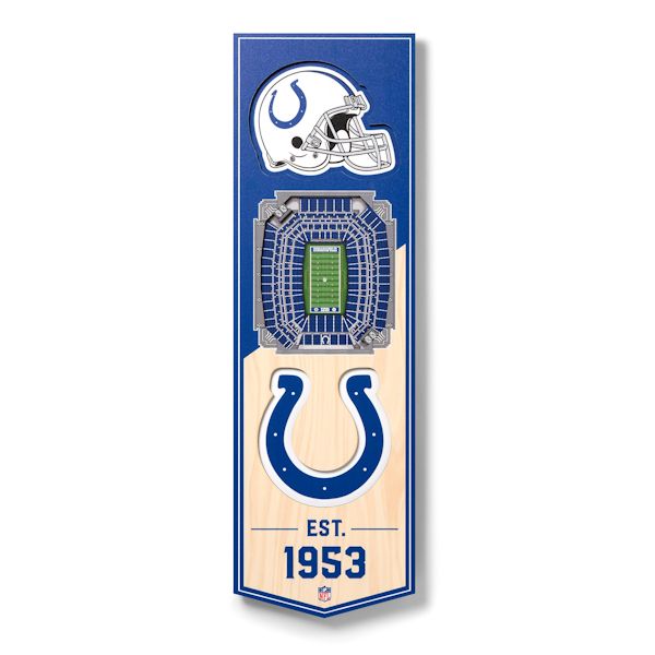 Product image for 3-D NFL Stadium Banner-Indianapolis Colts