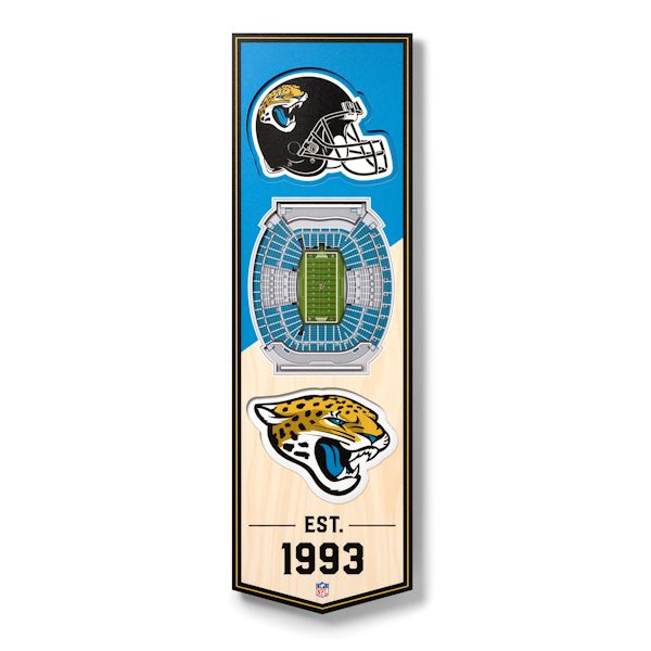 Product image for 3-D NFL Stadium Banner-Jacksonville Jaguars