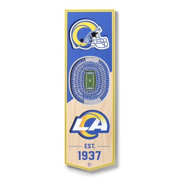 Product image for 3-D NFL Stadium Banner-LA Rams