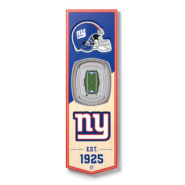 Product image for 3-D NFL Stadium Banner-New York Giants