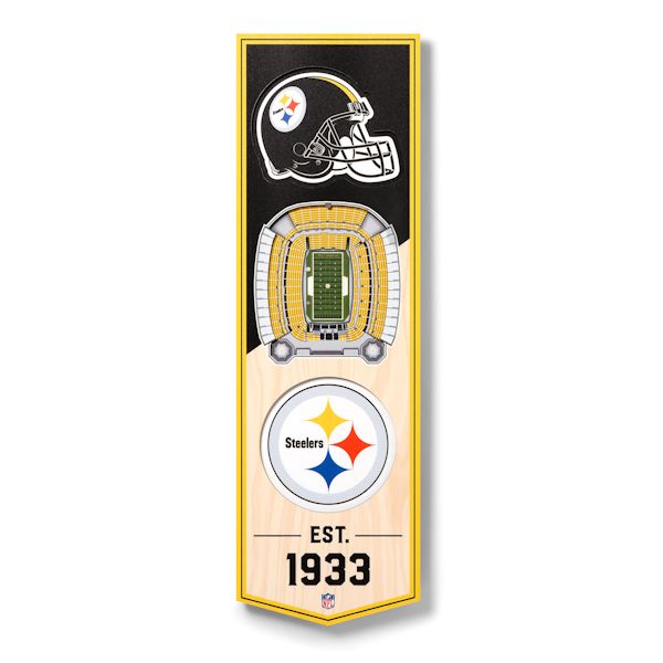 Product image for 3-D NFL Stadium Banner-Pittsburgh Steelers