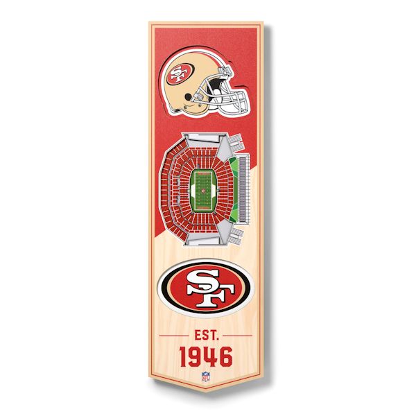 Product image for 3-D NFL Stadium Banner-San Francisco 49ers