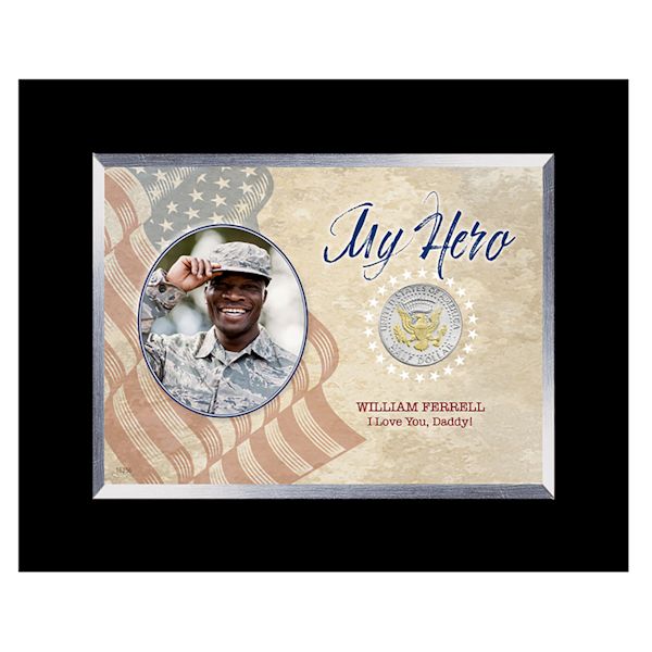 Product image for Personalized My Hero Presidential Half Dollar Photo Frame
