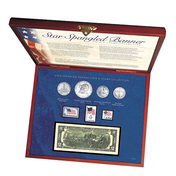 Product image for Star Spangled Coin And Stamp Box Set
