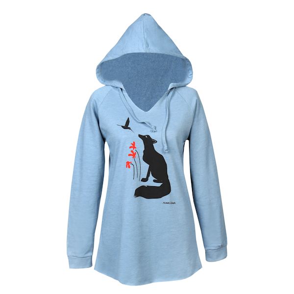 Product image for Fox & Hummingbird Notch-Neck Hoodie