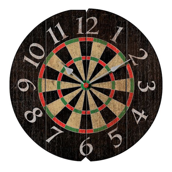 Product image for Vintage Darts Round Clock