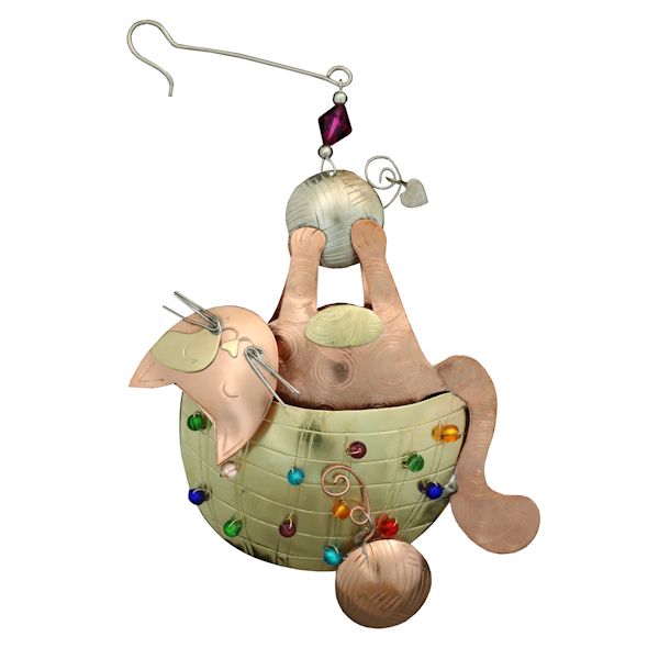 Product image for Fair-Trade Cats Ornaments