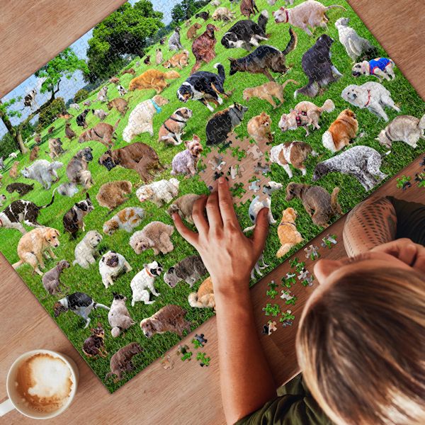 Product image for 101 Pooping Puppies 1000 Piece Puzzle