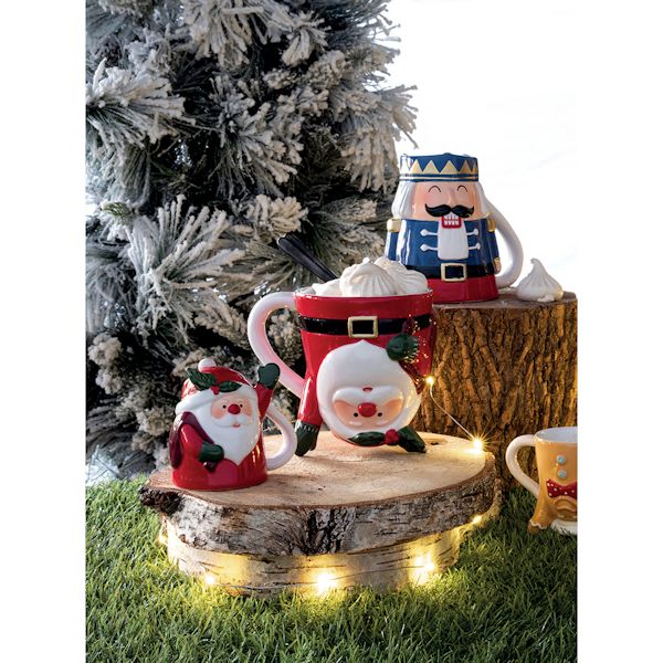Product image for Upside down mugs Santa