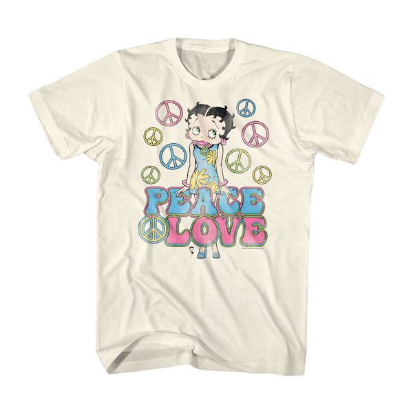 Product image for Betty Boop Peace & Love Tee