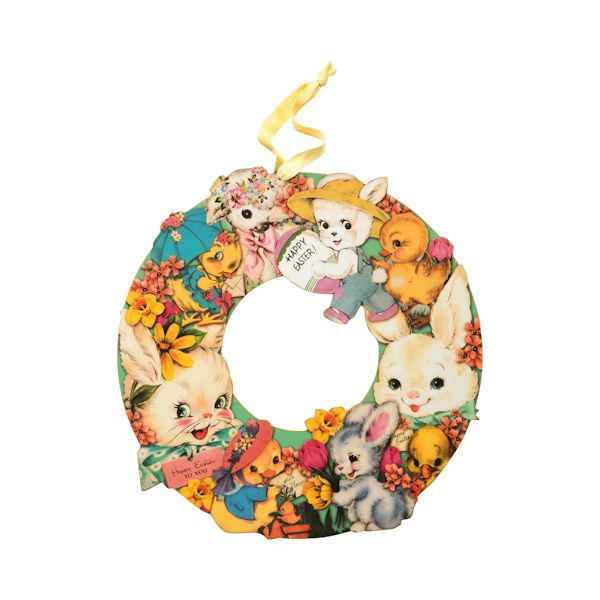Product image for Vintage Happy Easter Wreath