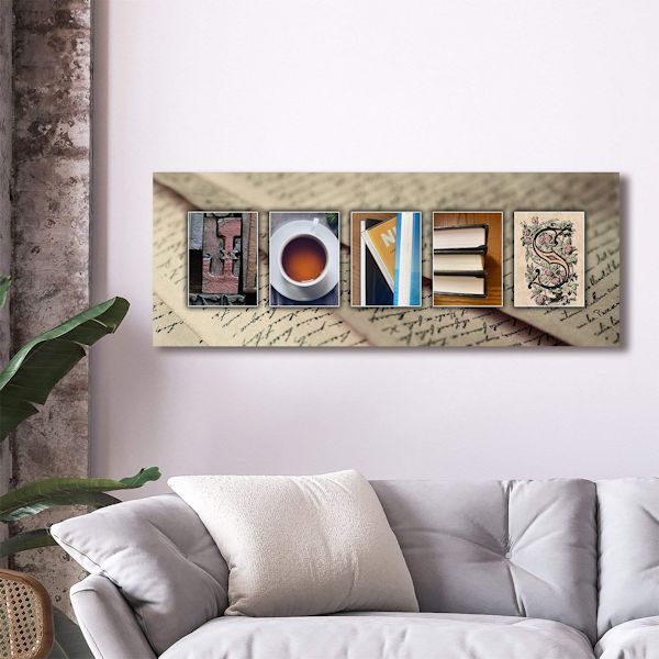 Product image for Personalized Book Lover's Name Art