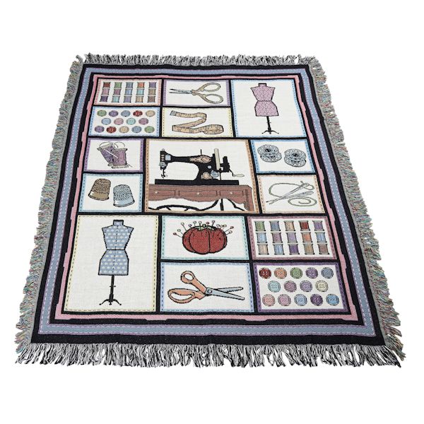 Product image for Sewing Tapestry Throw