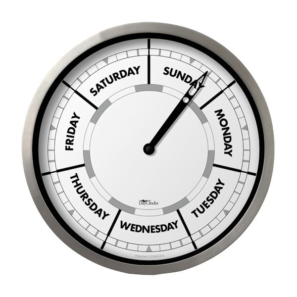Product image for Keep Track of Days Not Time Clock-Aluminum
