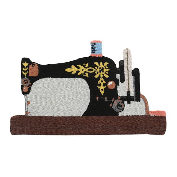 Product image for Sewing Machine Shaped Rug