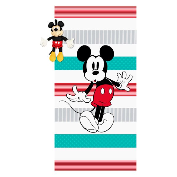 Product image for Disney Mickey Bath Towel And Buddy Set