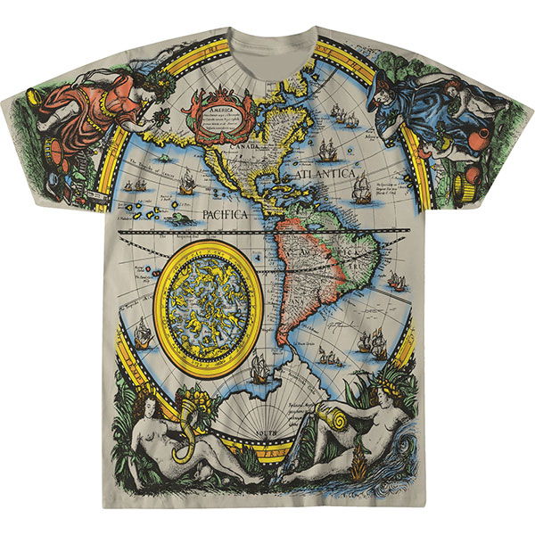 Product image for Old World Map Shirt