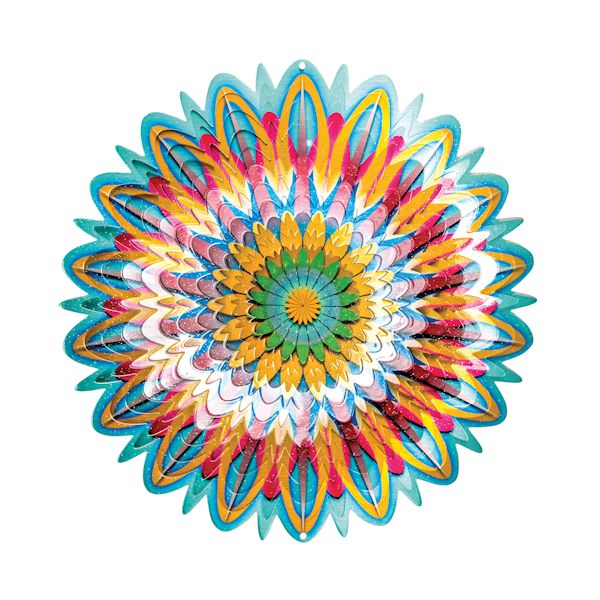 Product image for Floral Mandala Wind Spinner