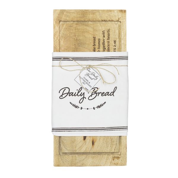 Product image for Daily Bread Board & Tea Towel Set