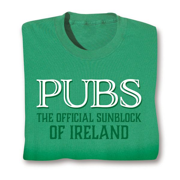 Product image for Pubs The Official Sunblock Of Ireland T-Shirt Or Sweatshirt