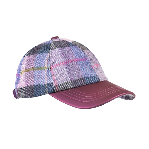 Product image for Harris Tweed Baseball Caps - Lilac Pastel