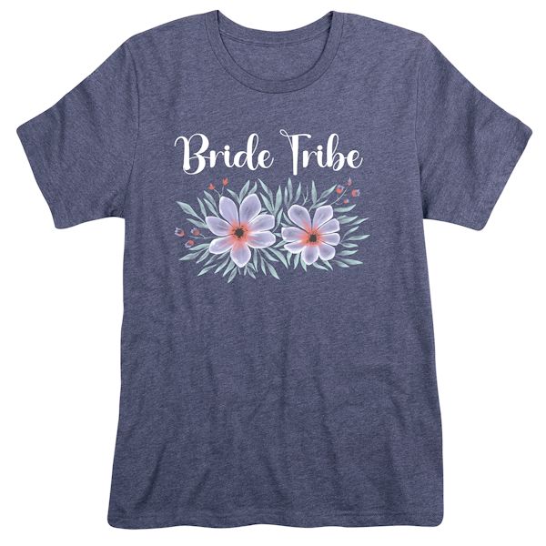 Product image for Personalized Flower Navy T-Shirt