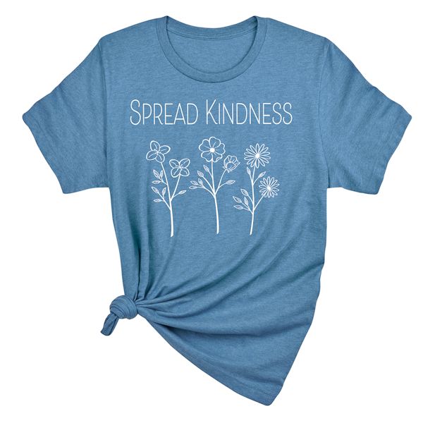 Product image for Personalized Flower Teal T-Shirt