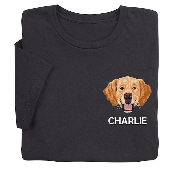 Product image for Personalized Golden Retriever T-Shirt