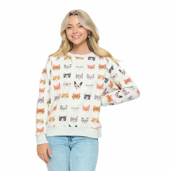 Product image for Cat Print Sweatshirt