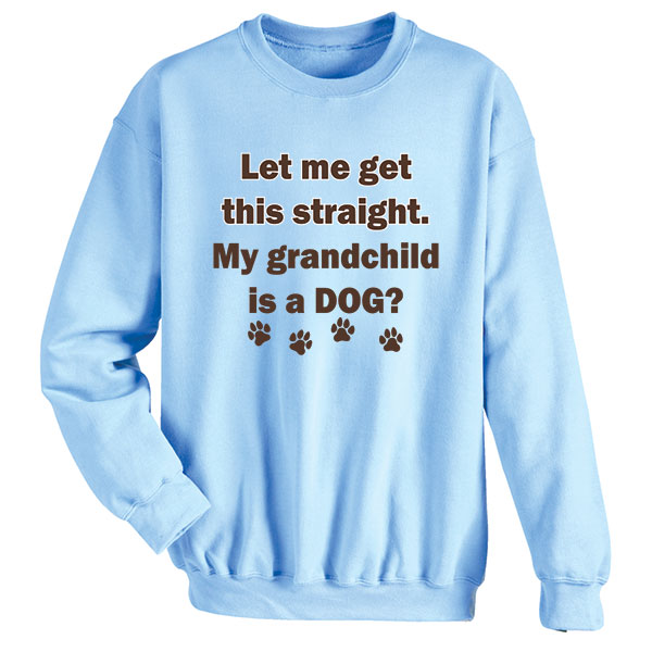 Product image for Let Me Get This Straight Light Blue T-Shirt or Sweatshirt