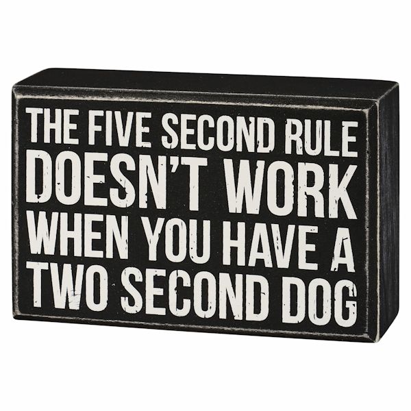 Product image for Five Second Rule Sign