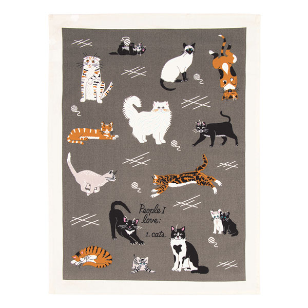Product image for People I Love: Cats Dish Towel