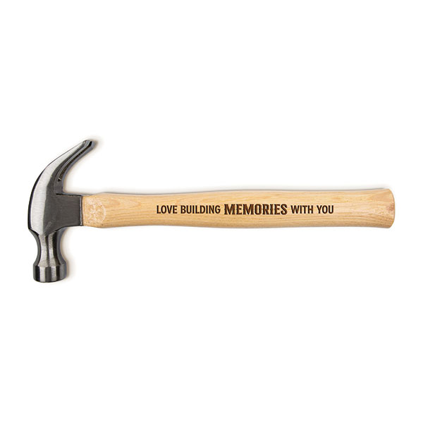 Product image for Laser Engraved Hammer - 'Love building memories with you'