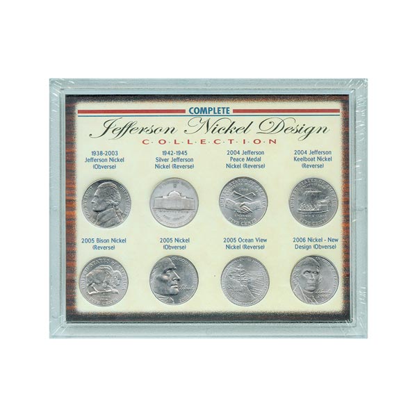 Product image for Complete Jefferson Nickel Design Collection
